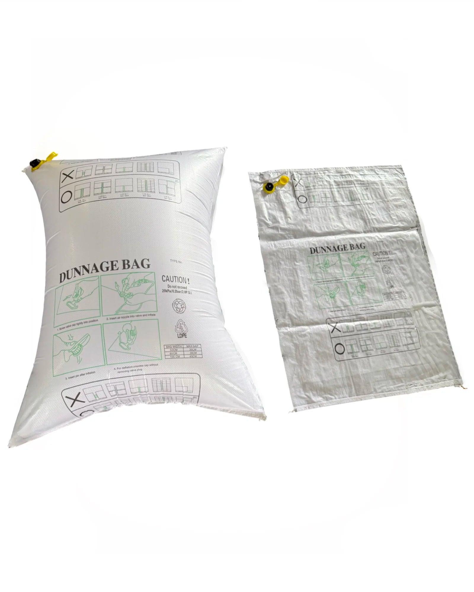 Inflatable Dunnage Bag. Air bags