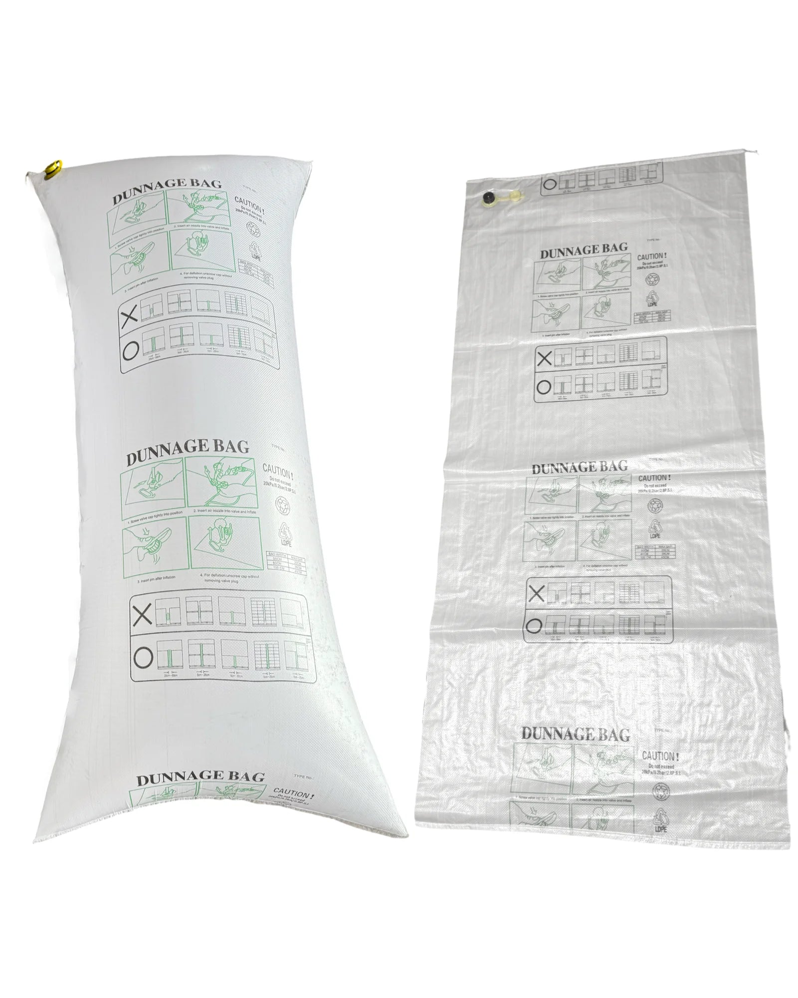 Inflatable Dunnage Bag. Air bags