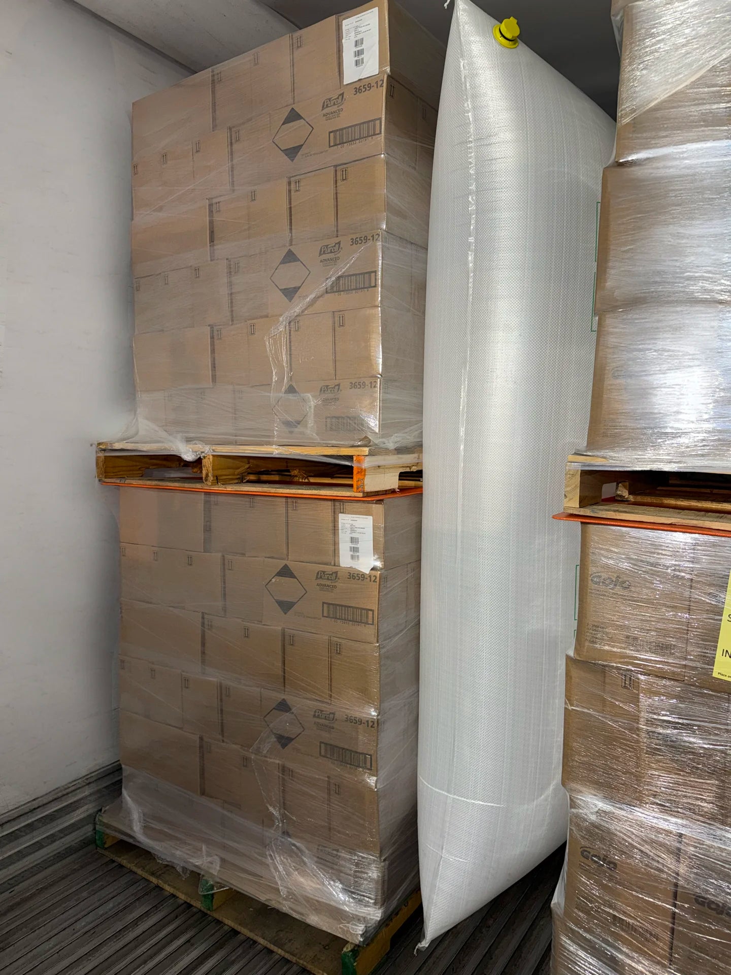 Inflatable Dunnage Bag. Air bags