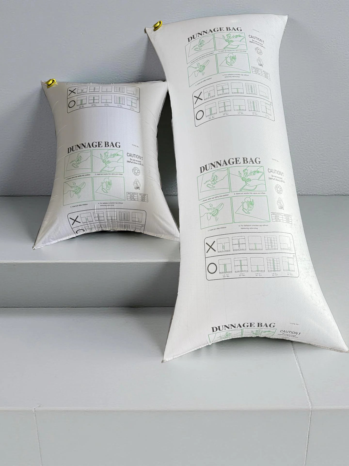 Inflatable Dunnage Bag. Air bags