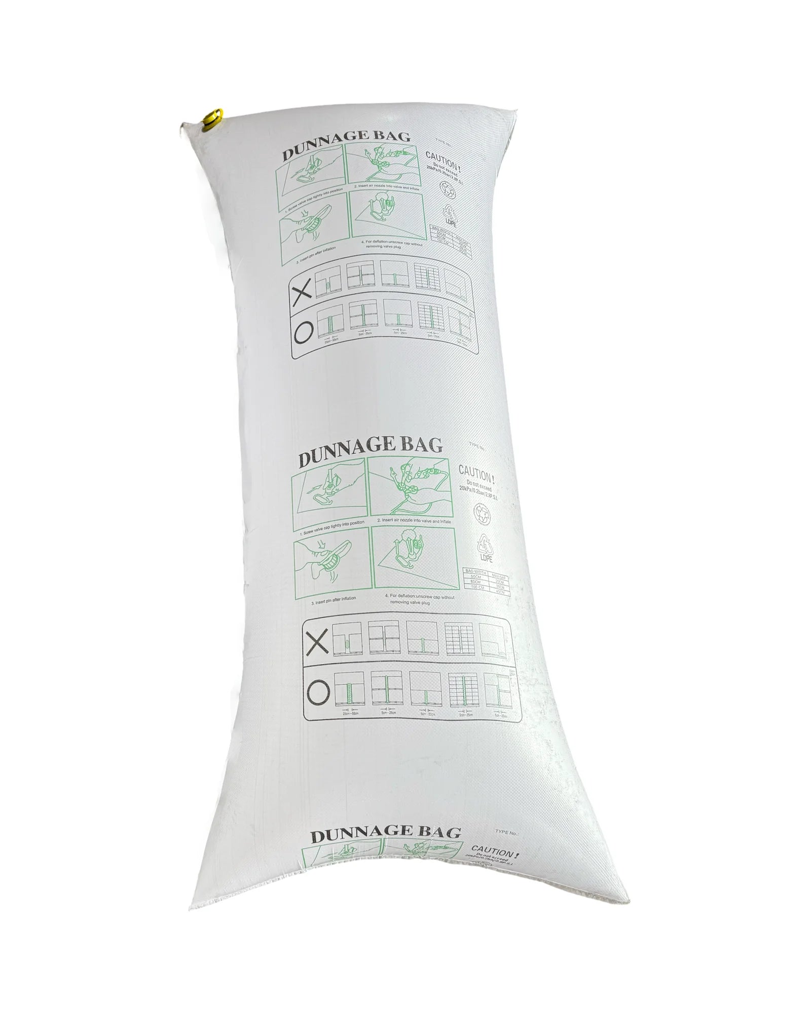 Inflatable Dunnage Bag. Air bags