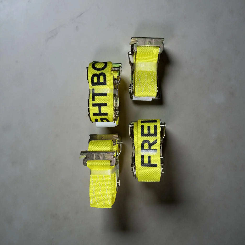 Freitty (8 pack) 2" x 12' Heavy-Duty E-Track Ratchet Strap